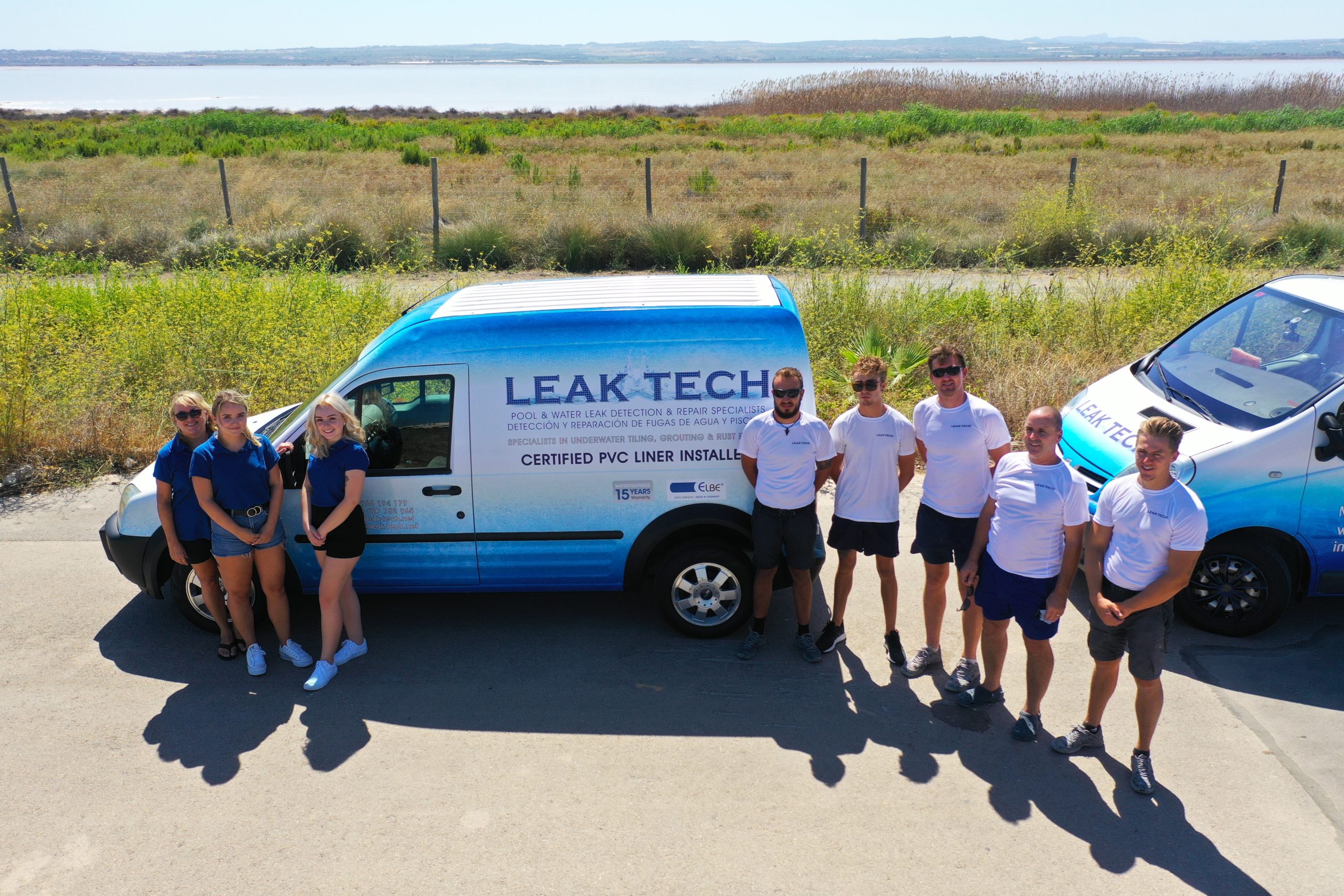 Leak-Tech Detection equipment in use